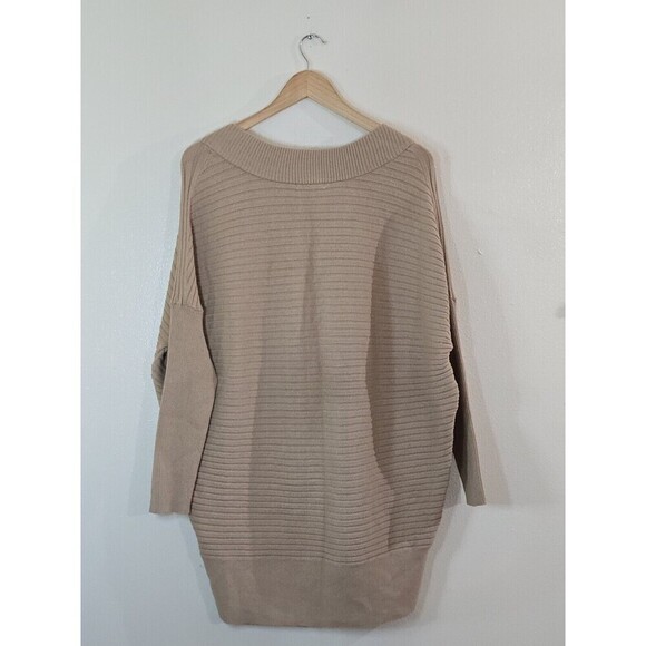 STITCHDROP Knit Tunnic Sweater Womens Size Large Pullover Dolman Sleeve V-Neck - Picture 6 of 8